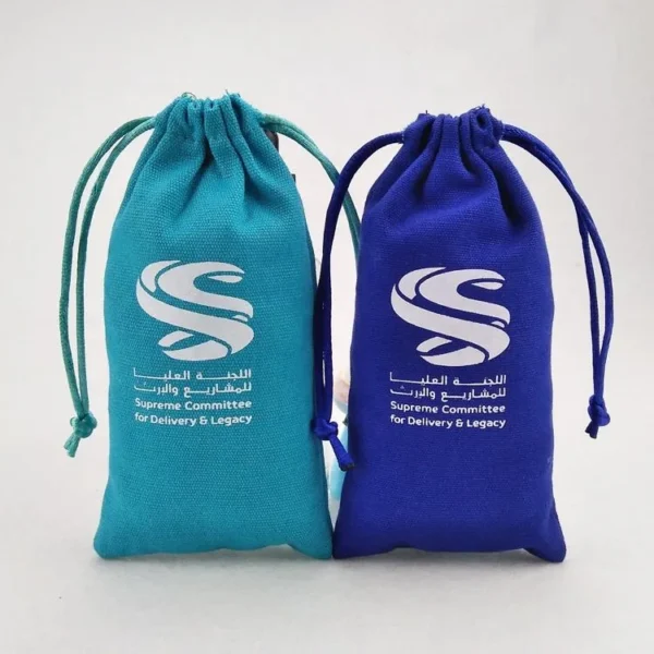 Wholesale Promotional Reusable Custom Logo Gift Jewelry Packaging Pouch Organic Canvas Cotton Drawstring Bag - Image 6