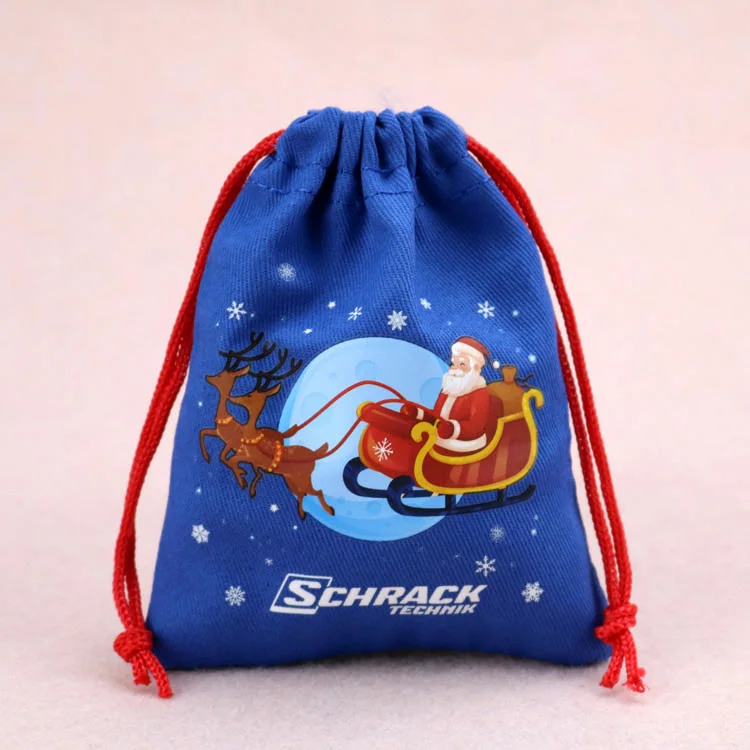 Wholesale Small Storage Cotton Drawstring Linen Bag for Gift Pack