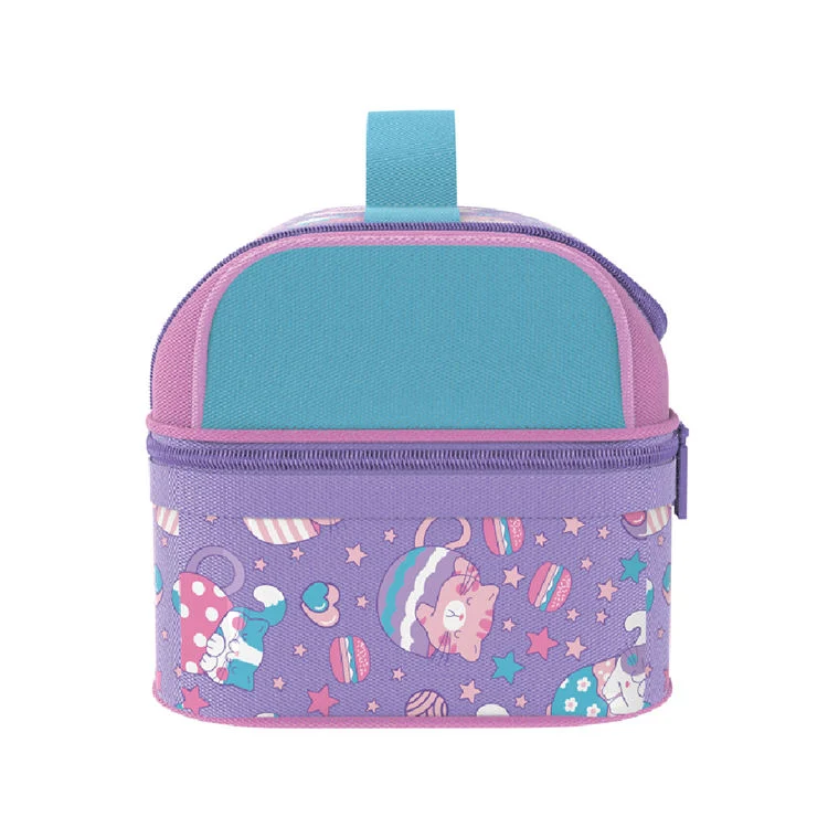 Wholesale Student Portable Lunch Tote Bag for Sublimation Lunch Box with Cooler Bag for Kids