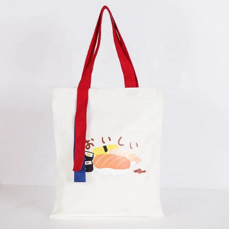 Wholesale Top Grade Zipper Cotton Canvas Custom Tote Bag Canvas Bag with Custom Logo