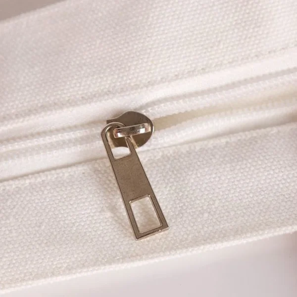 Wholesale Top Grade Zipper Cotton Canvas Custom Tote Bag Canvas Bag with Custom Logo - Image 6