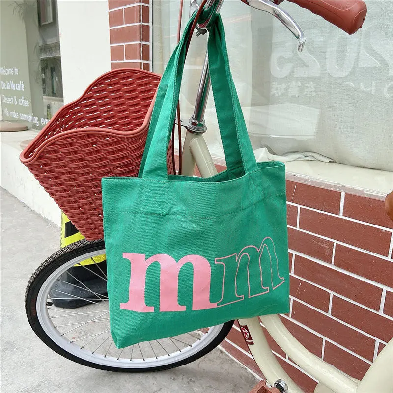 Wholesale Travel Foldable Washable Cotton Canvas Tote Shopping Bags