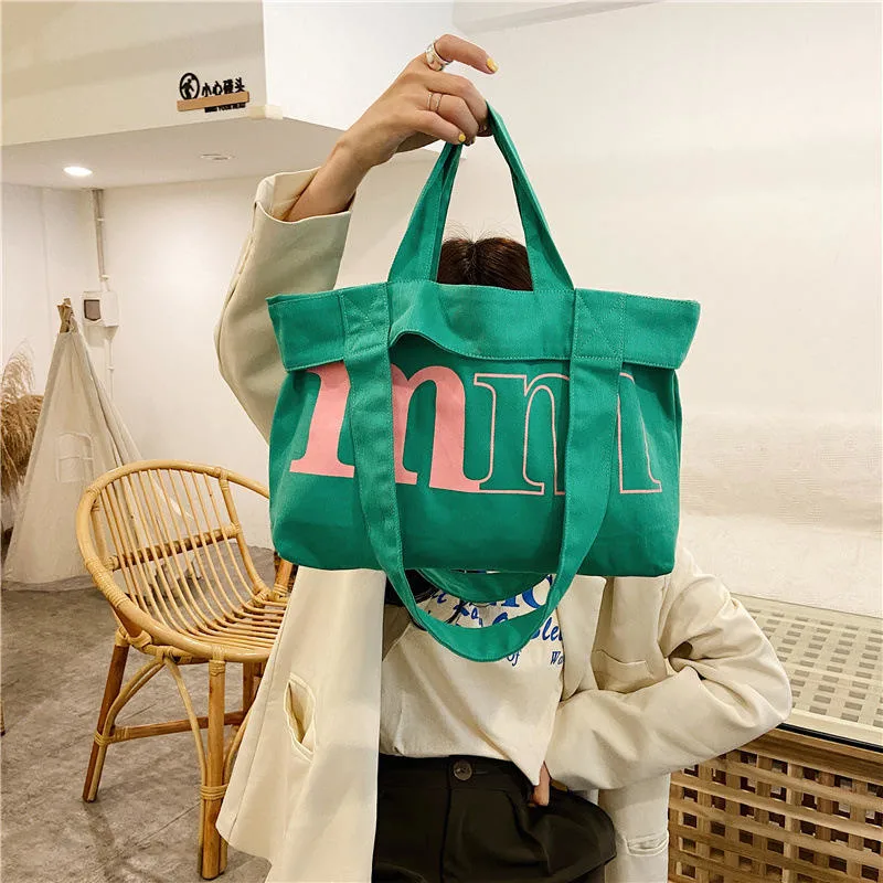 Wholesale Travel Foldable Washable Cotton Canvas Tote Shopping Bags