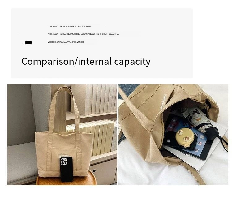 Women&prime;s Canvas Bucket Shoulder Bag Large Capacity Casual Cloth Tote Bag